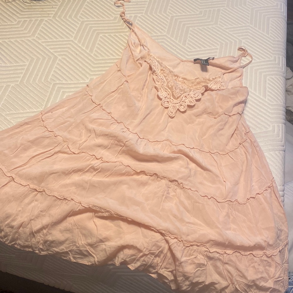 Baby pink forever 21 floral dress